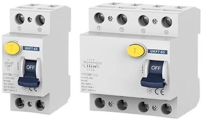 Stroomonderbreker - Aardlekschakelaar - Elektrische Beveiliging - Type AC - 16A 300mA - Grijs