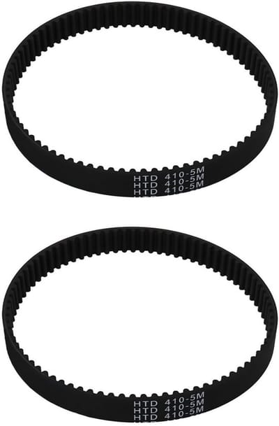 Distributieriem 2x Rubber - HTD-5M 82 Tanden - 410mm Pitch - 15mm Breedte - 3,6mm Dikte - Duurzaam Neopreen - Riem