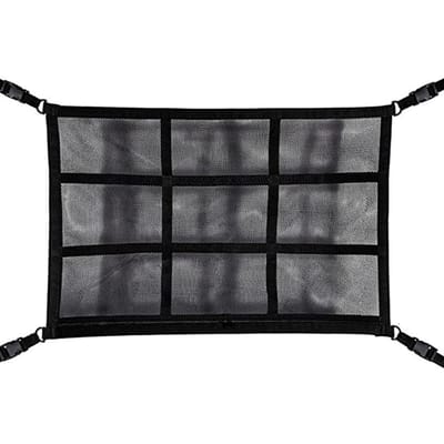 Upgrade auto plafond bagagenet zak Versterk de lastdragende en laat minder doorhangen Dubbellaags gaas auto type 1 zwart