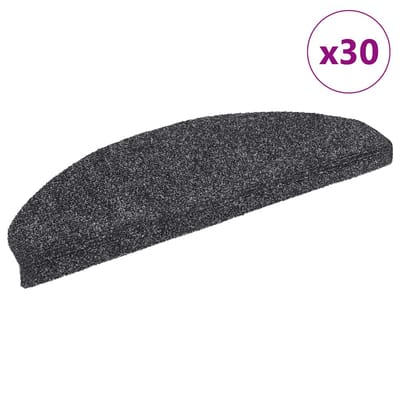 vidaXL - Trapmatten - Zelfklevend - 30 - stuks - 65x21x4 - cm - Donkergrijs