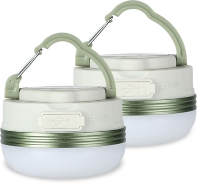 SnelShoppen - Flintronic Campinglampen Oplaadbaar, LED-Tentlamp met 4 Modi, USB, Draagbaar, SOS-Licht met Magnetische Basis en Haak, IP43 Waterdicht,