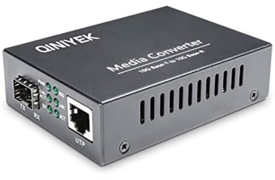 10 Gb Fiber Media Converter met 10G RJ45 en SFP+ Poort - Ondersteunt 10G SR/LR Modules