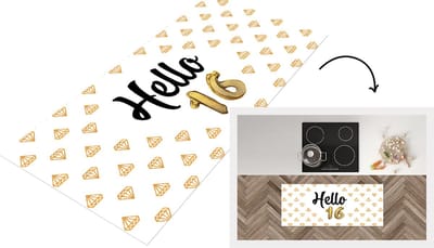 Keukenloper - Loper keuken - Jubileum - Diamant - 16 jaar - 120x50 cm - Keukenloper vinyl