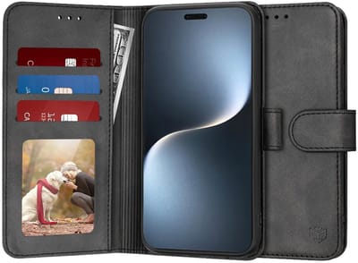 Hoesje geschikt voor HONOR Magic7 Pro - Techsuit Diary Book Wallet Case - Zwart