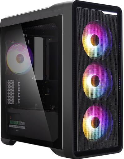 ZALMAN M3 Plus Black RGB - Behuizing zonder voeding - Minitower - M-ATX-formaat