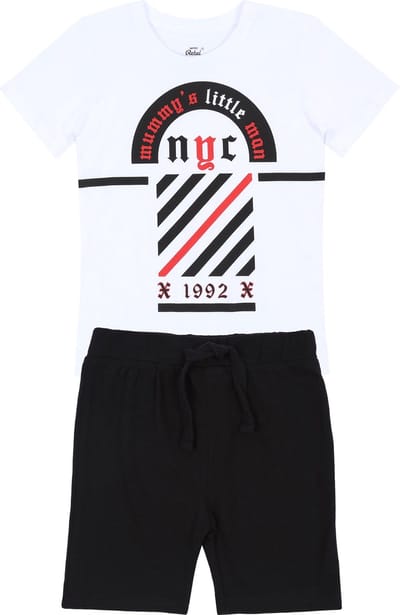 Wit T-shirt + korte broek