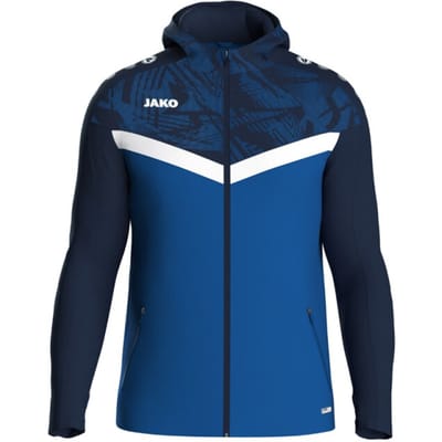 Jako Iconic Jas Met Kap Heren - Royal / Marine | Maat: XXL