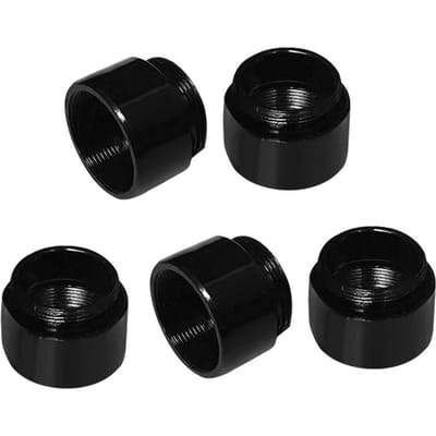 2 stks/partij M12 Mount Draadverlenging Adapter Zinklegering Extender M12 Lens Mount Verlengring voor MTV Interface CCTV Lens en Video Beveiligingscamera 5pcs zwart