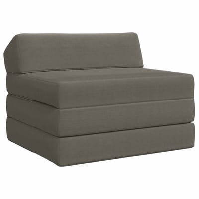 vidaXL - Vouwbare - Sofa - Bed - Lichtgrijs - 200 - x - 70 - x - 10 - cm - Corduroy - stof