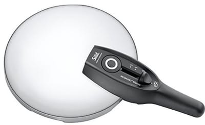 Snelkookpan met Metalen Deksel - 18 cm, Zilver