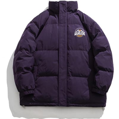 Katoengevoerde Heren Winter Trend Dik Katoengevoerde Jas Koppels met Grote Maat Effen Kleur Katoengevoerde Herenjas Top 3XL blue