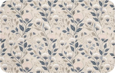 WC mat 80x50 cm - Antislip - Klassiek - Botanisch - Kleurrijk - Toiletmat - Vloermat - Douchemat - Toilet tapijt - Toiletmatten