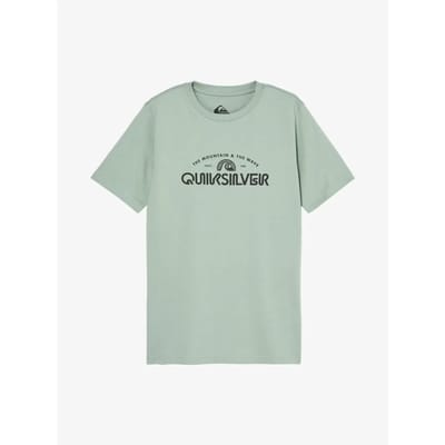 Quiksilver Evo Vista Logo T-shirt Met Korte Mouwen Groen 14 Years Jongen