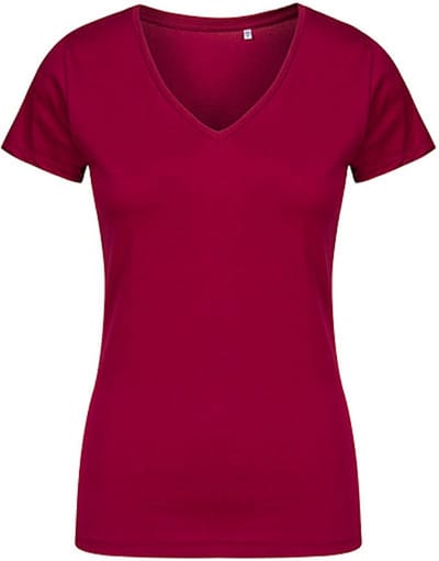 Promodoro Women´s V-Neck T-Shirt XO1525 - Berry - 3XL