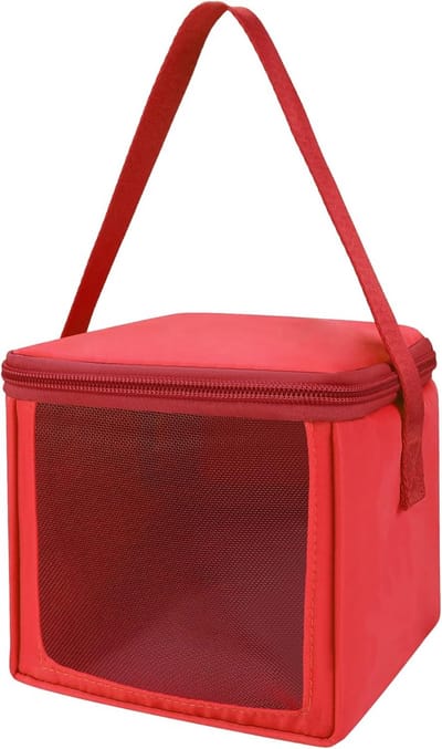Draagtas voor Muziekspeler en Kaarten, Compatibel met Toniebox - Rood
