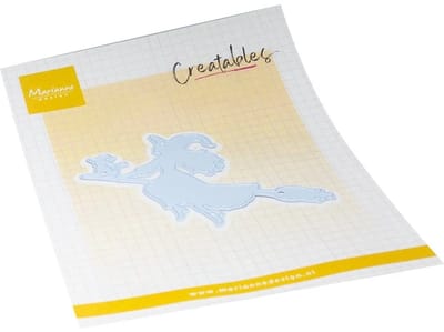 Creatables stencil Cute witch