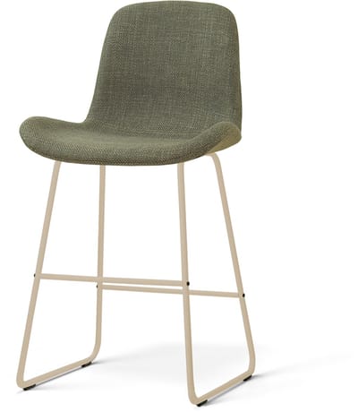 Nolon Nino-Fé Barkruk Forestgroen - Beige Onderstel - 65 Cm - Scandinavisch - Kookeiland- Stoffen - Barstoel