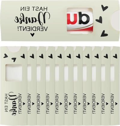 Chocolade geschenkdoos met 12 stuks, perfect voor doop, verjaardag of bruiloft, luxe cadeauverpakking in beige