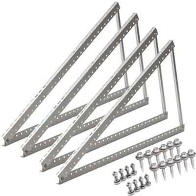 Zonnepaneelhouder 114 cm - Hoek instelbaar voor zonnepanelen 100W-500W - Dakhouders en balkonkrachtcentrale