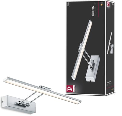 Galeria LED-schilderijlamp Beam 2700K 580lm 230V 8W Nikkel geborsteld, Chroom