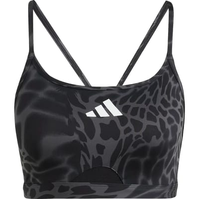 Adidas Performance Aeroreact Training Light Support 3-Stripes Beha - Dames - Zwart