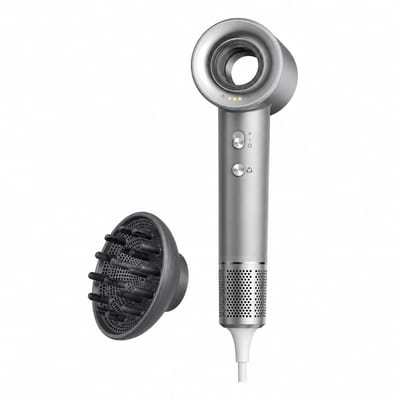 High Speed Hair Dryer - 110000 RPM - Negative Ions and Hot and Cold Air - Single Diffuser Nozzle - Boxed