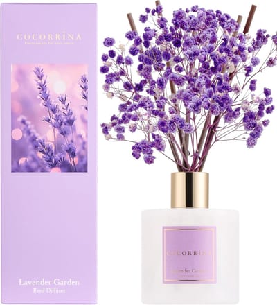 Lavendel Tuin Geurstokjes - 200ml - 8 Geurstokjes - 90 Dagen Langdurige Geurverspreiding - Geschikt voor iedere ruimte