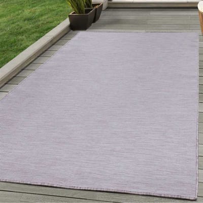 Sisal vloerkleed, plat geweven, terras, binnen/buiten, gespikkeld roze/crème 120x170 cm