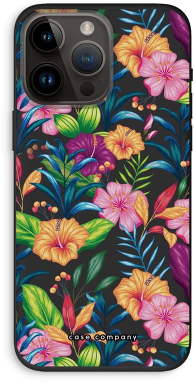 Case Company® - Hoesje geschikt voor iPhone 14 Pro Max hoesje - Tropisch 2 - Biologisch Afbreekbaar Telefoonhoesje - Bescherming alle Kanten en Schermrand