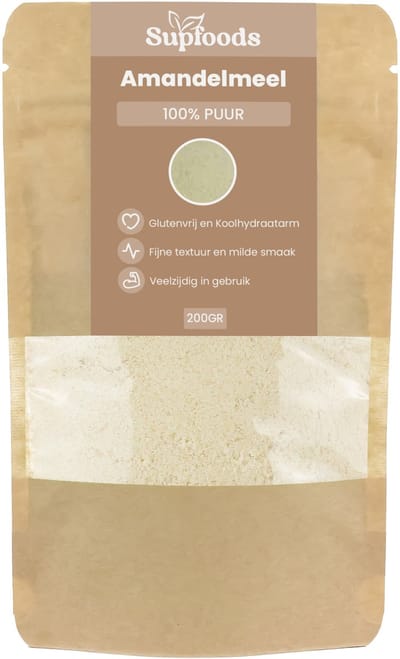 Amandelmeel 100% Puur - 200gram - Ideaal voor Bakken en Glutenvrije Recepten - Amandelmeel koolhydraatarm