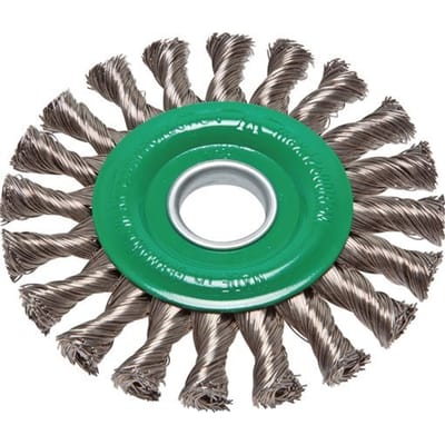 Roestvrij Stalen Ronde Borstel Gevlochten 115X12mm 22,2mm Montagegat