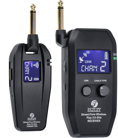 Draadloos gitaarsysteem 5.8 GHz - incl. USB-kabel - Fazley StreamTone