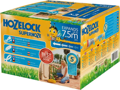 Flexibele Uitbreidingsslang 7,5 m - Verlengbaar tot 22,5 m met Aquastop Fittingen