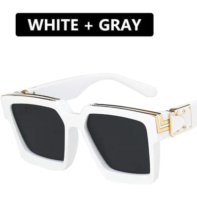 Kwaliteit Kwaliteit Heren Rechthoekige Zonnebril Groot Montuur Gepersonaliseerde Zonnebril Springen Hiphop Bril Accessoires
