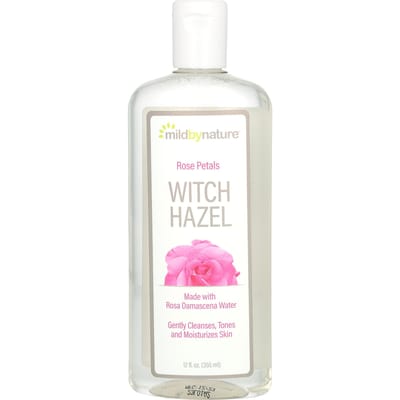 Mild By Nature, hamamélis, sans alcool, pétale de rose, 350 ml (355ml) white