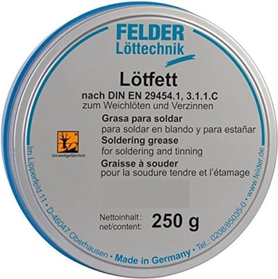 SW-Stahl 62052L soldeervet in metalen blik, 250 gram volgens DIN EN 29454-3