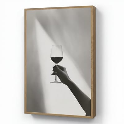 Wandlamp 60x90 cm - Oplaadbaar - Lichtinval - Wijn - Rood - Glas - Wandlampen binnen woonkamer - Slaapkamer lamp - Decoratieve nachtlamp - Vloerlamp draadloos