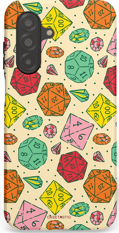 Casetastic Hoesje Geschikt voor Samsung A26 - Stijlvolle Beschermende Duo-layer Case - D20 Geluksrol