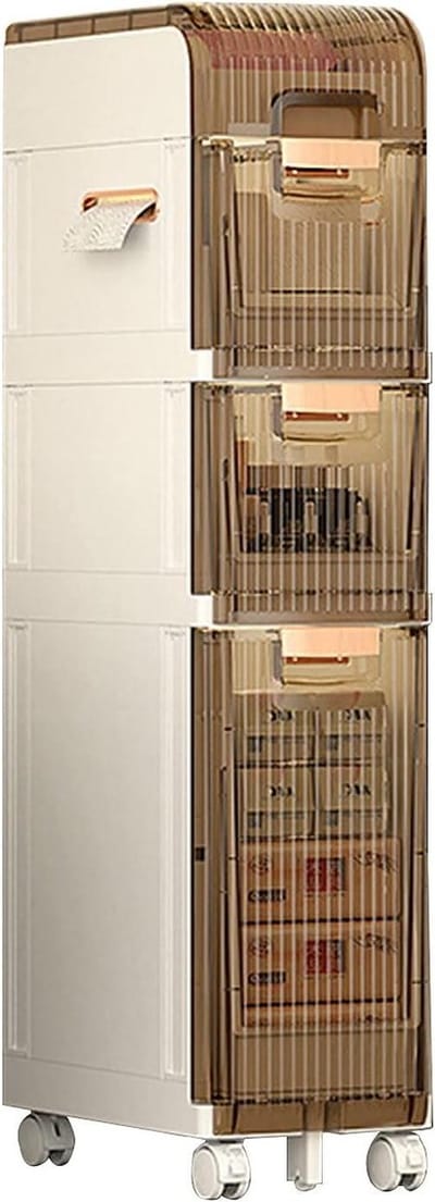 Opbergkast Badkamer - Smalle Kast - Ruimte Besparen - Lichtgewicht Ontwerp - Niet Gespecificeerd - Niet Gespecificeerd