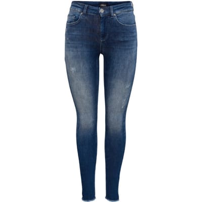 ONLY ONLBLUSH LIFE MID SK ANK RAW REA811 Dames Jeans - Maat XS x L32