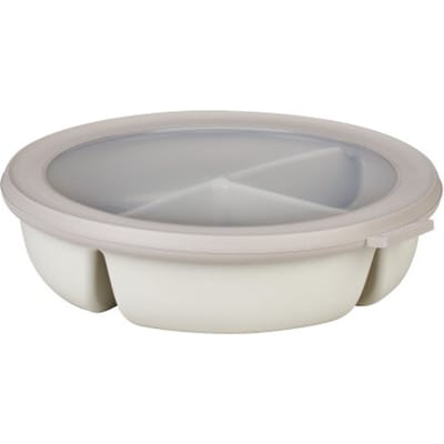 Mepal - Multikom Cirqula vershouddoos - 3-vaks bento bowl - 250 ml. 250 ml & 500 ml - Rond - Nordic white