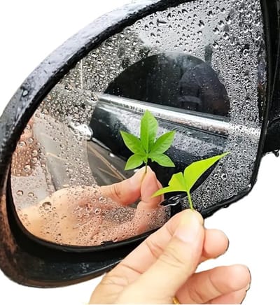 Buitenspiegel Folie I Zijspiegel Folie I Opplakbare Autospiegel Beschermfolie I Altijd Zicht Op Zijspiegels I Met Nano Coating I Rond I Set van 2