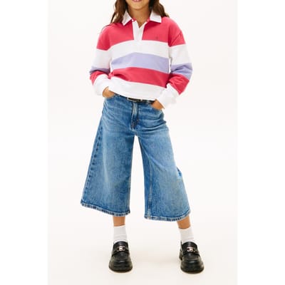 Tommy Hilfiger Girls Colorblock Polo Ls Vintage Cerise Stripes Taglia: 12 | Camicie Outlet | kids | Rosa