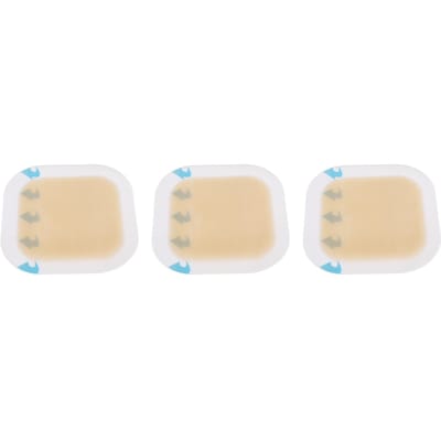 3 Pièces Pansements Hydrocolloïdes Auto-Adhésifs Pansements Discrets pour Soins d'Escarres et d'Ampoules white