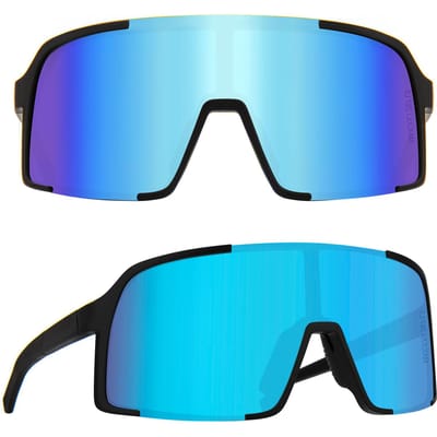 MAXJULI Z87 Lunettes de Soleil Lunettes pour Grandes Têtes Larges Hommes Légères TR90 TR90 Ultralégères Protection UV400 Lunettes Z8229 NON POLARIZED