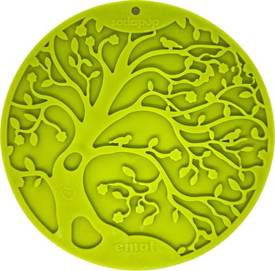 Sodapup Lickmat Tree of Life with Suction Green - Likmat voor je hond - Anti schrokmat - Enrichment - Verrijking voor honden - Voerverrijking