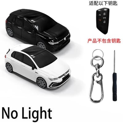 Icar Voor Golf 8 Automodellen Styling Sleuteletui Voor Vw Mk8 Gti Gtd R Id3 Id4 3 5 Knops Sleutelhoesje Sleutelhouder Sleutelhanger Black black