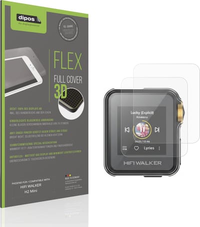 dipos FLEX – 2x Matte Screenprotector geschikt voor HIFI WALKER H2 Mini | Volledige Schermbescherming | Case-Friendly