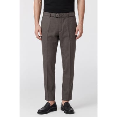 The Kooples Suit Trousers With Belt Black Grey Size: 46 | Tailored Pants Outlet | Heren | Grijs