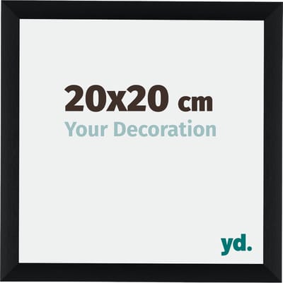 Your Decoration - Fotolijst 20x20 cm - Aluminium - Zwart Geborsteld - Tucson
